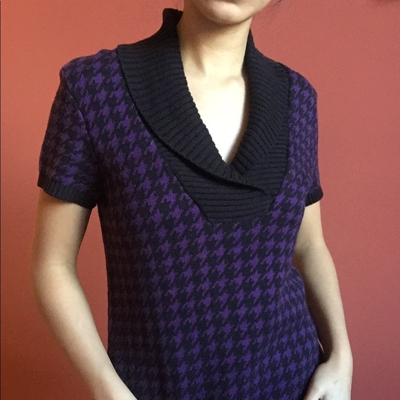 NWT Style & Co purple black sweater dress - Picture 8 of 8